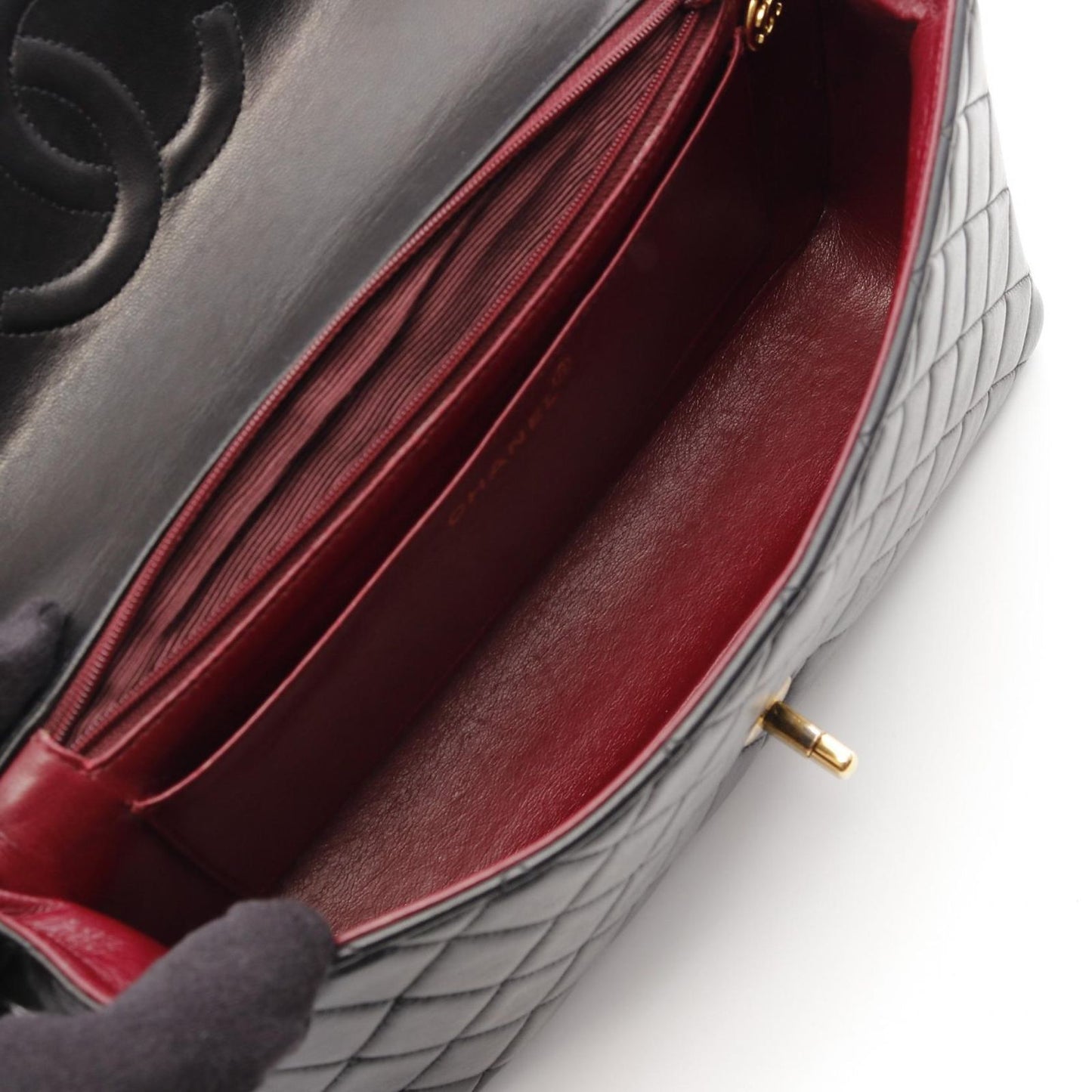 CHANEL Matelassé Handbag in Black Lambskin - Timeless Elegance