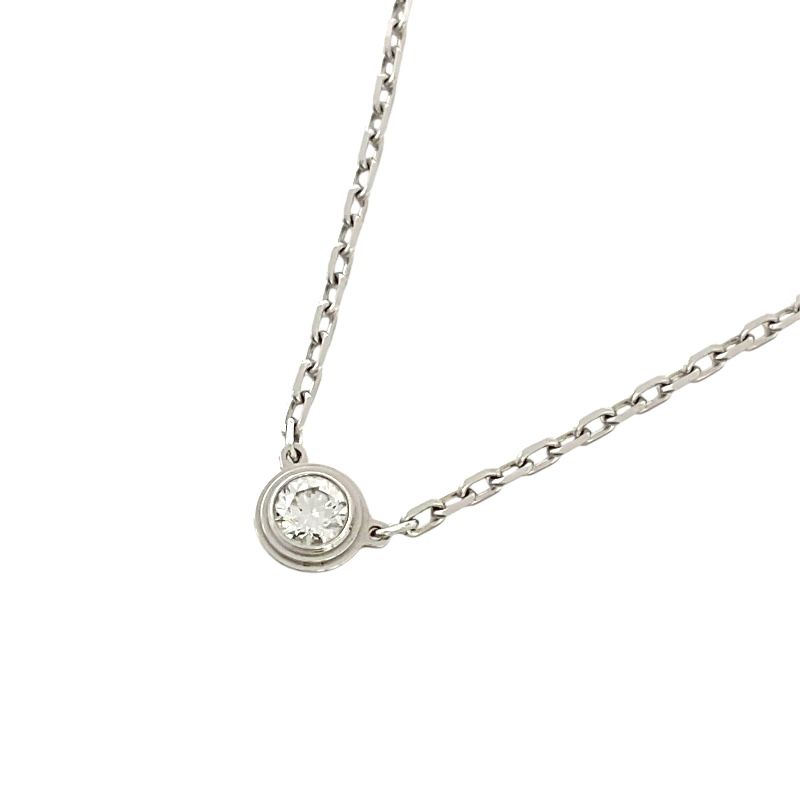 Cartier Amour Necklace in K18 White Gold with Diamonds