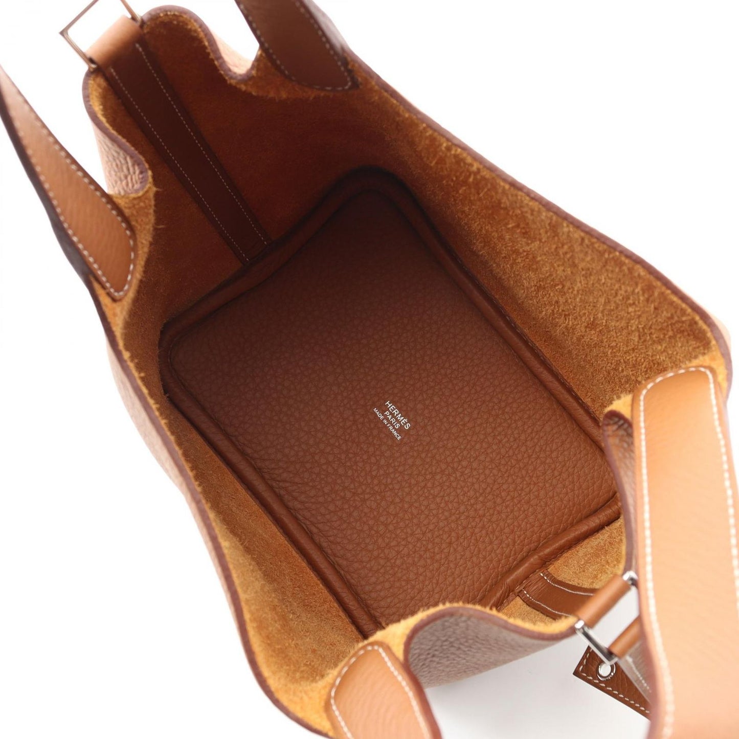 HERMES Picotin Lock PM Handbag in Gold Leather - Unused Luxury