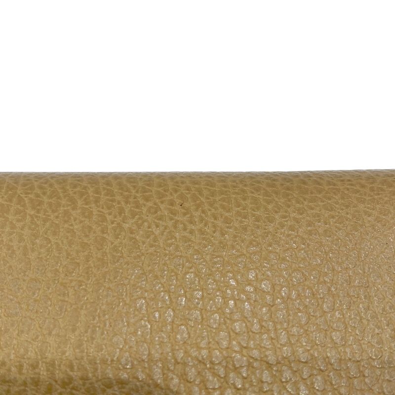 GUCCI Camel Leather Tri-Fold Wallet - Unisex Elegance