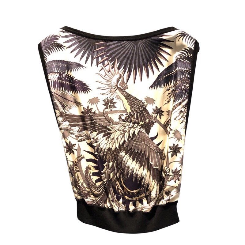 HERMES Silk Twill Reine Sleeveless Top - Exquisite Craftsmanship