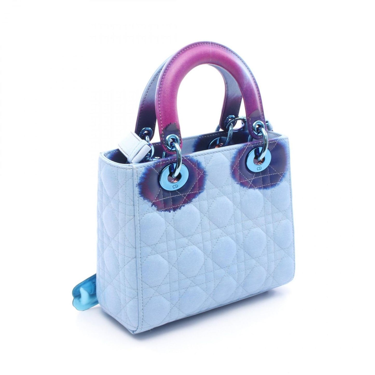 Dior Lady Art7 Handbag in Light Blue/Purple - Exquisite Craftsmanship