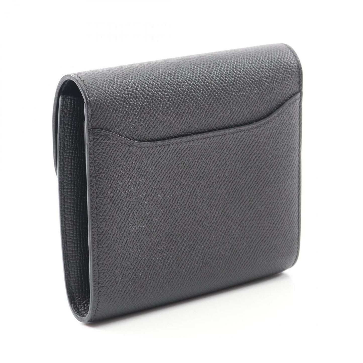 HERMES Constance Compact Wallet in Black - Timeless Elegance