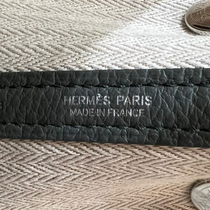 HERMES Garden Party TPM Tote Bag in Veil Amande - D Stamp