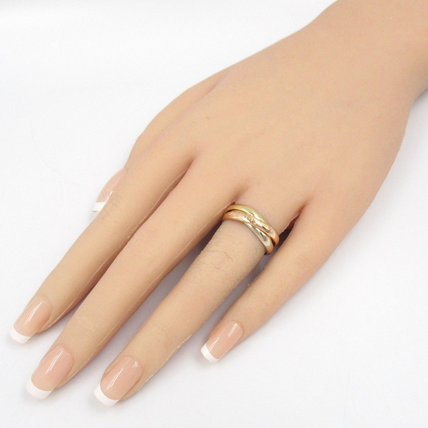 Cartier Trinity Ring in K18 Yellow, White & Pink Gold - Unisex