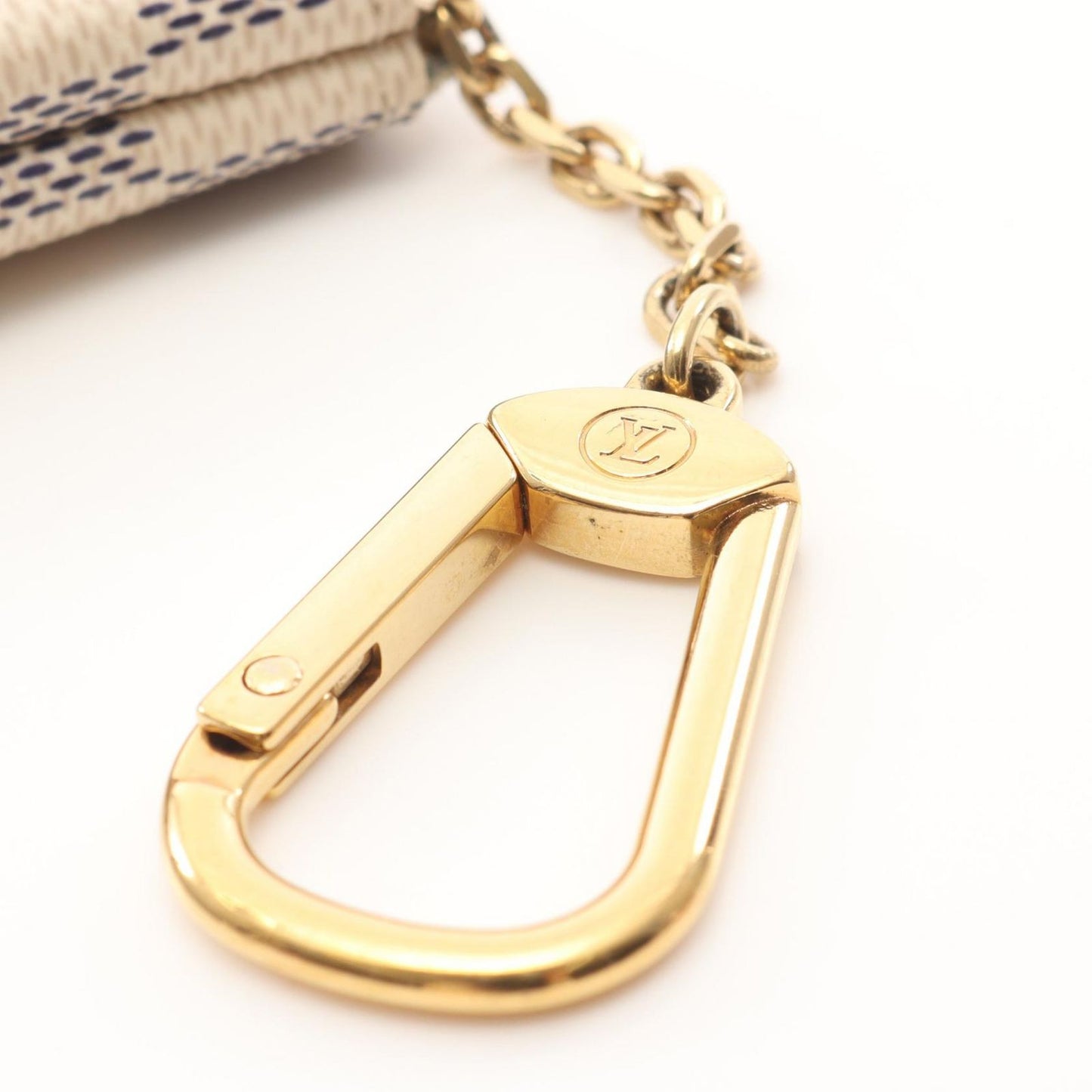 Louis Vuitton Pochette Clé Coin Case - Exquisite White Damier Azur