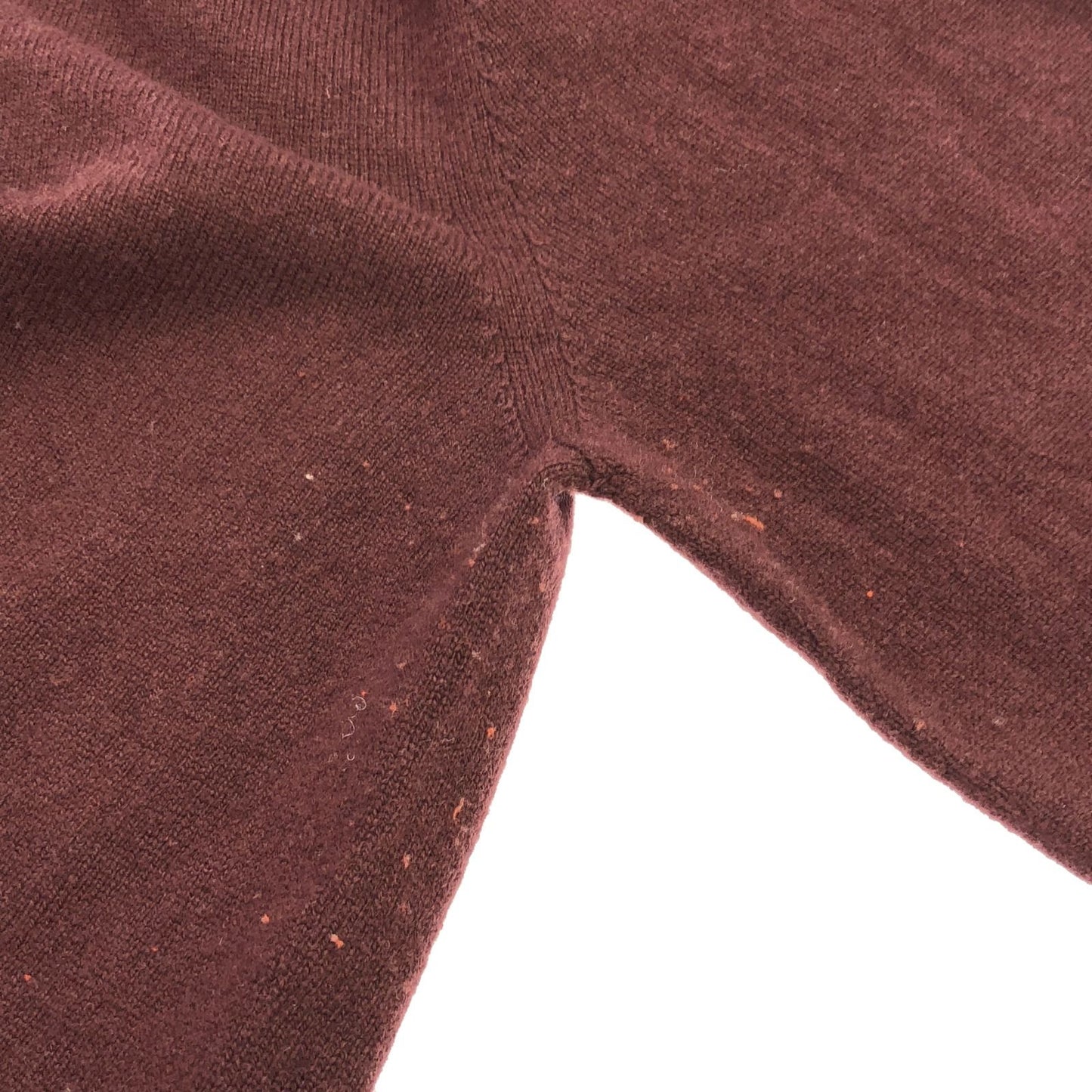 HERMES Burgundy Wool Knit Sweater - Timeless Elegance