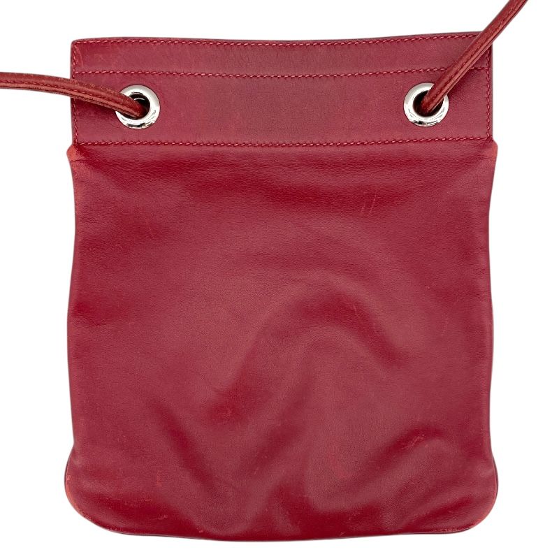 HERMES Aline Mini Shoulder Bag in Rouge Ash with Silver Hardware