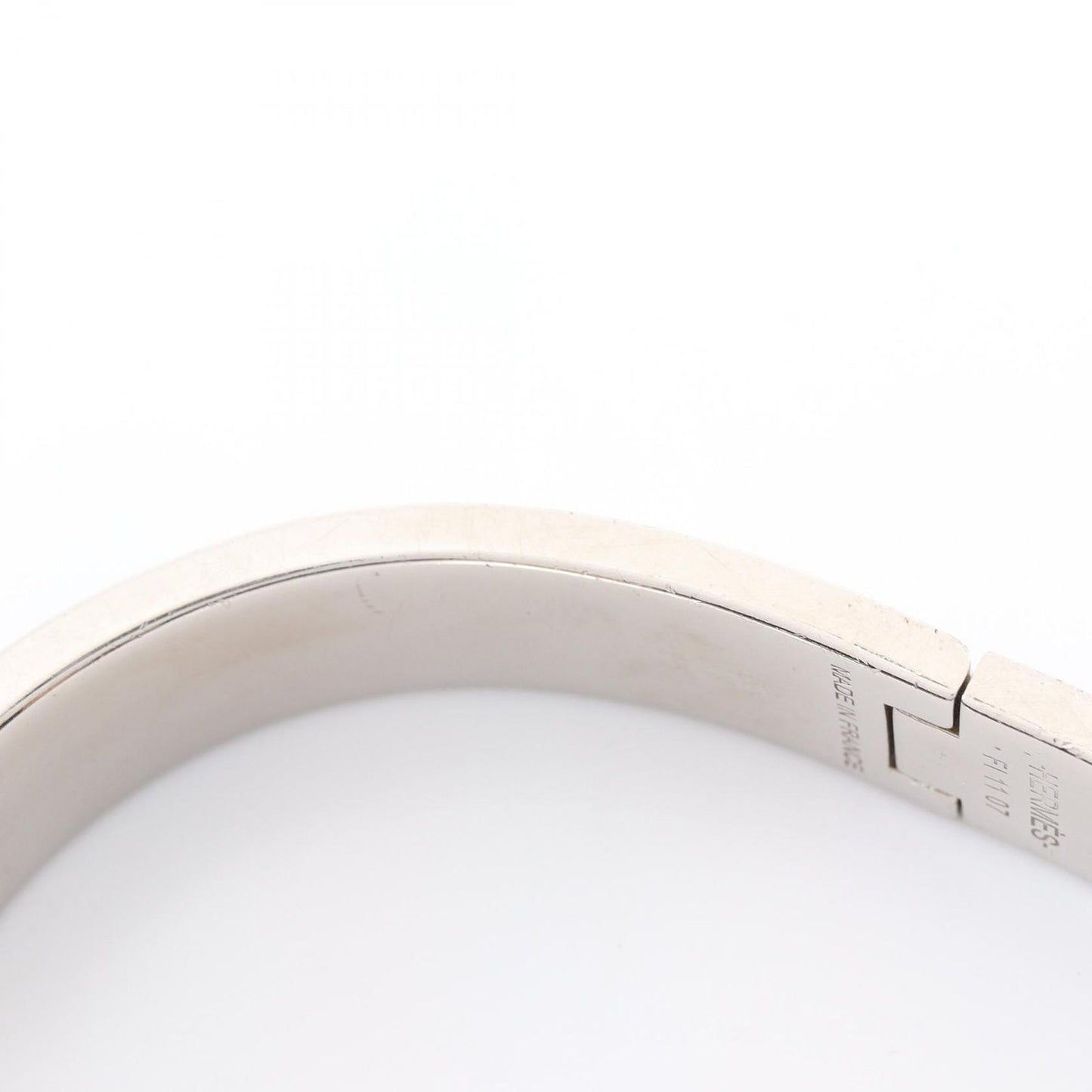 HERMES Jet Black Stainless Steel Bracelet - Timeless Elegance