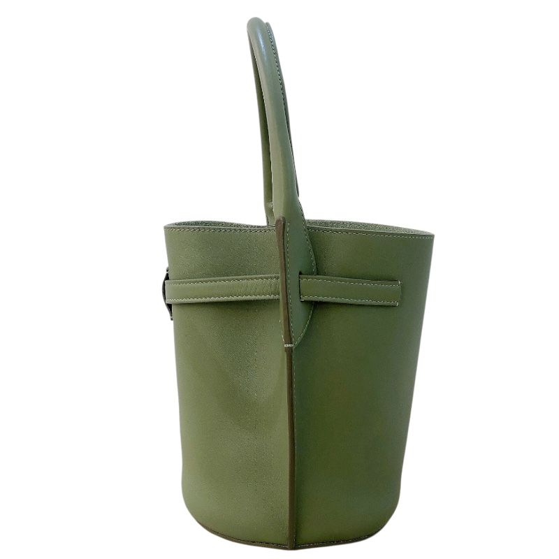 CELINE Big Bucket Bag 2WAY in Khaki with Silver Hardware