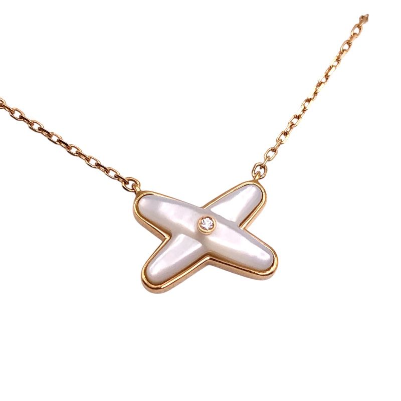 CHAUMET J'adore Necklace in K18 Pink Gold with MOP & Diamond