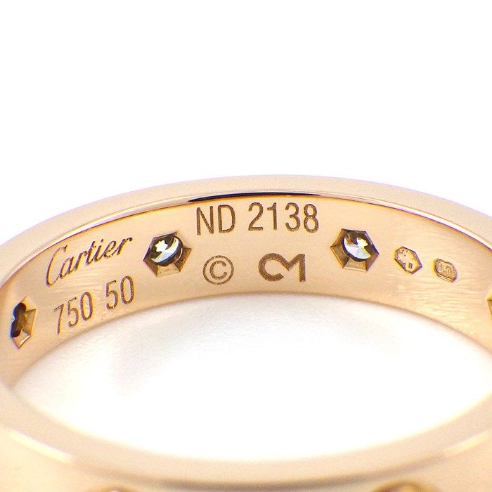 Cartier Love Ring Small Model SM B4050850 with Diamonds