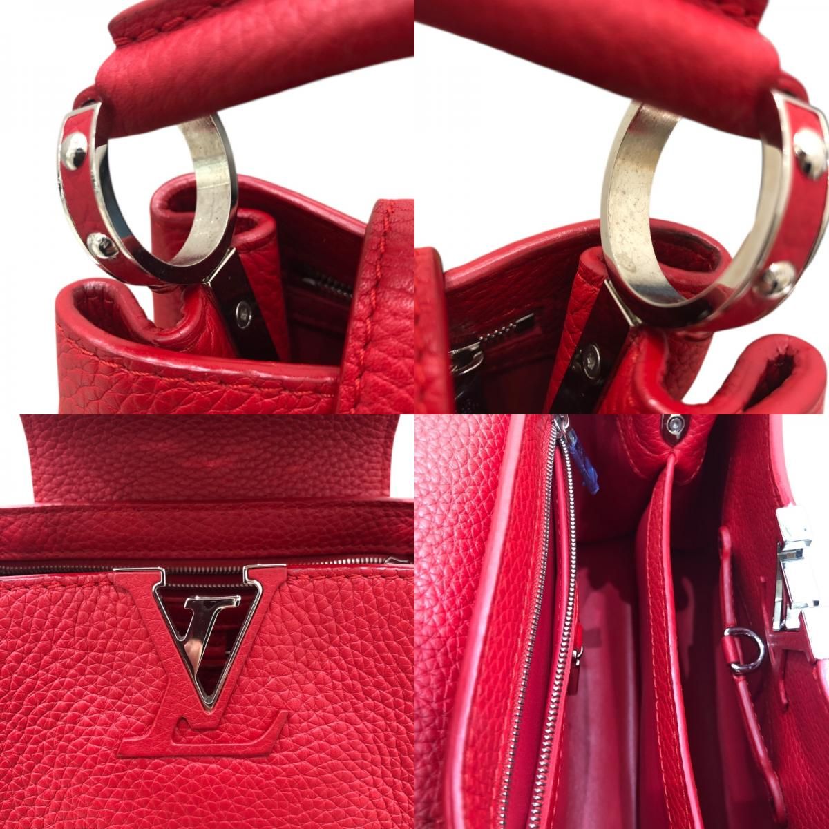 Louis Vuitton Capucines BB Red Leather Shoulder Bag - Exquisite Craftsmanship
