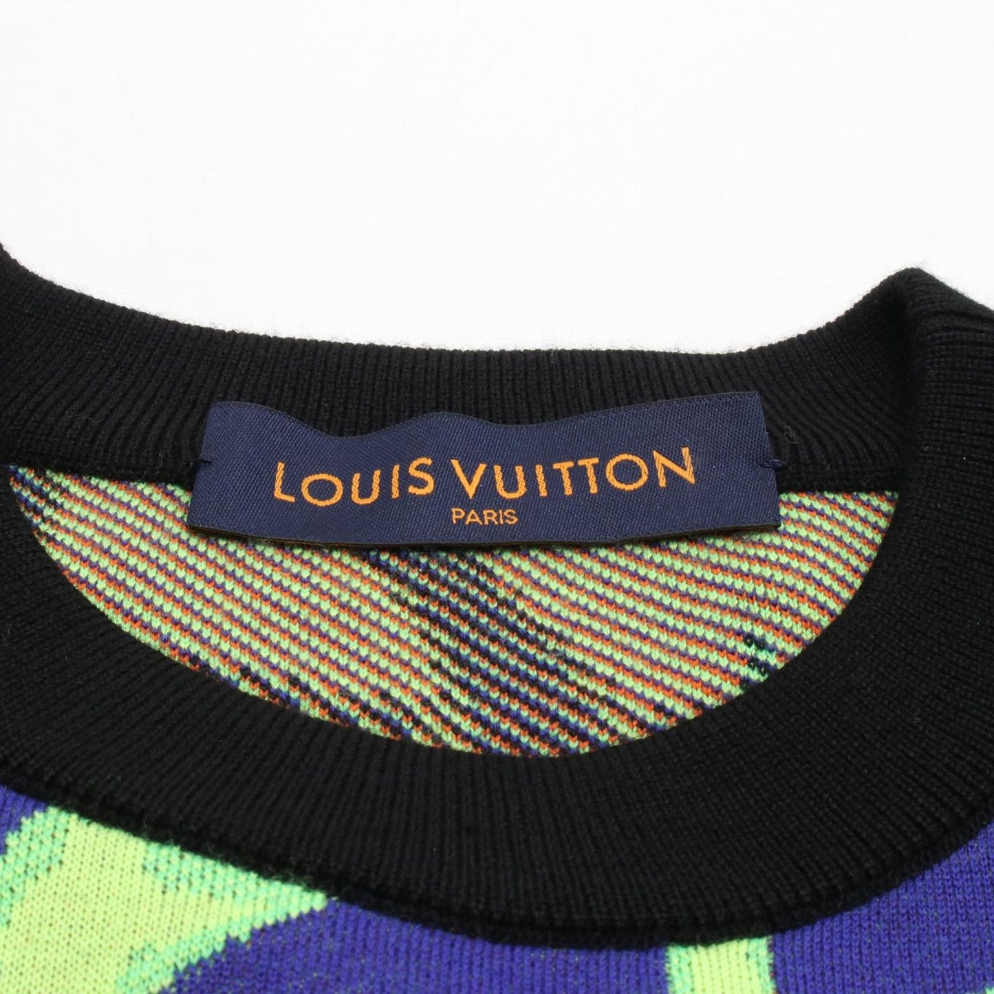 LOUIS VUITTON Multicolor Wool Knit Sweater - Size S