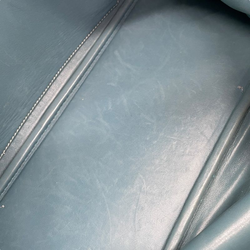 HERMES Bolide 31 in Blue Jean with Silver Hardware - Timeless Elegance