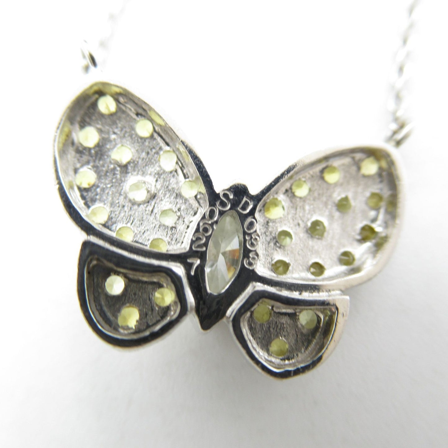 Exquisite Yellow Sapphire & Diamond Necklace in K18 White Gold