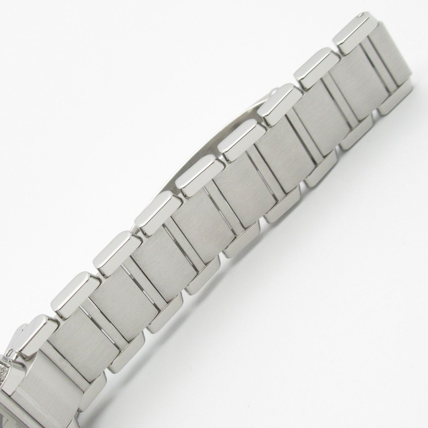 Cartier Tank Française SM Diamond Bezel Watch - Exquisite Silver Elegance