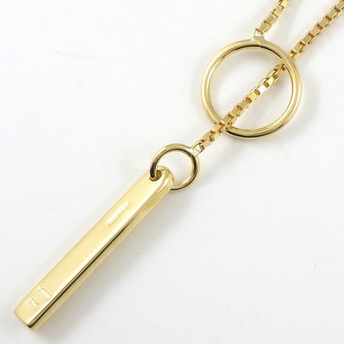 GUCCI Lariat Necklace in K18 Yellow Gold - Exquisite Craftsmanship