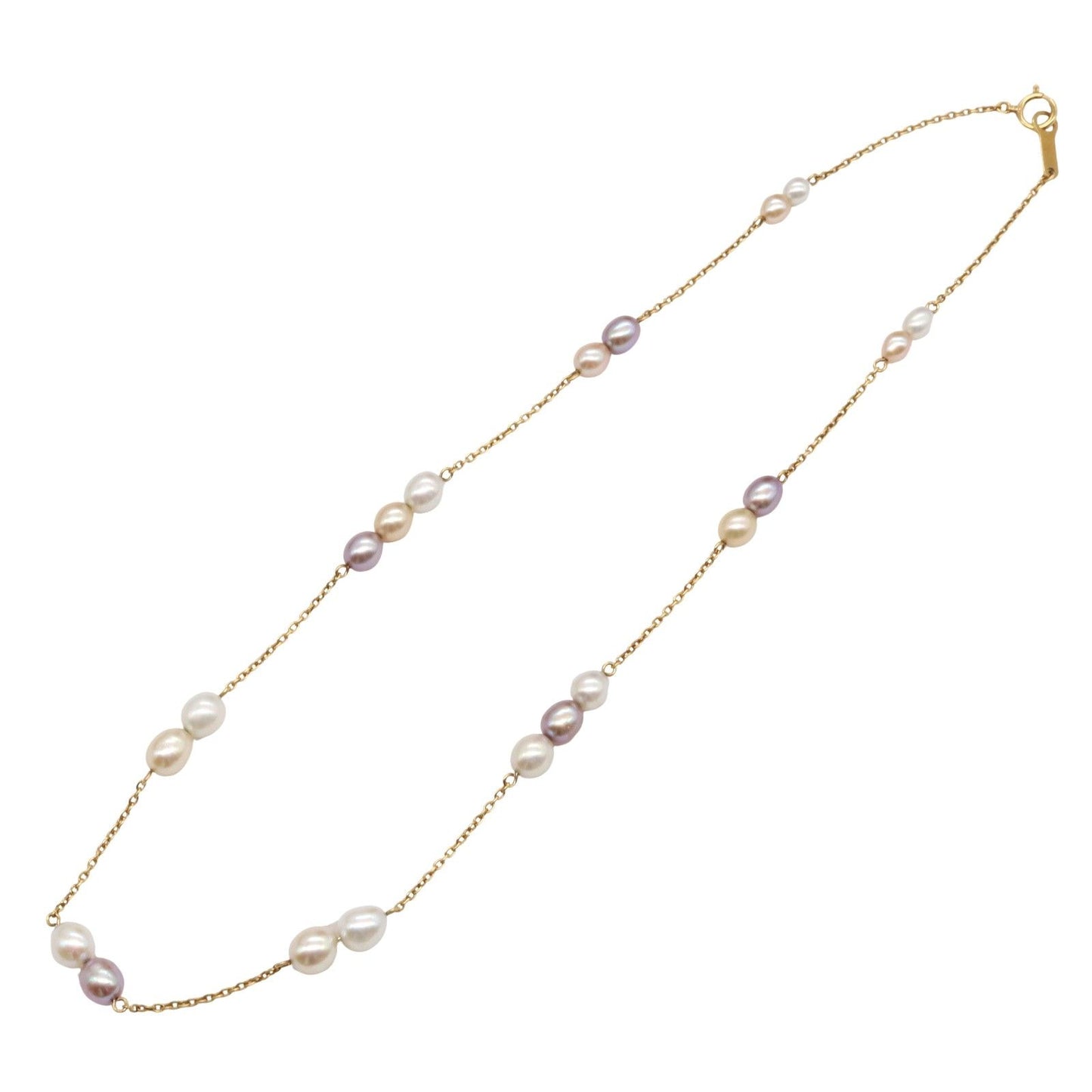 TASAKI Pearl Necklace in K18 Yellow Gold - Exquisite Elegance