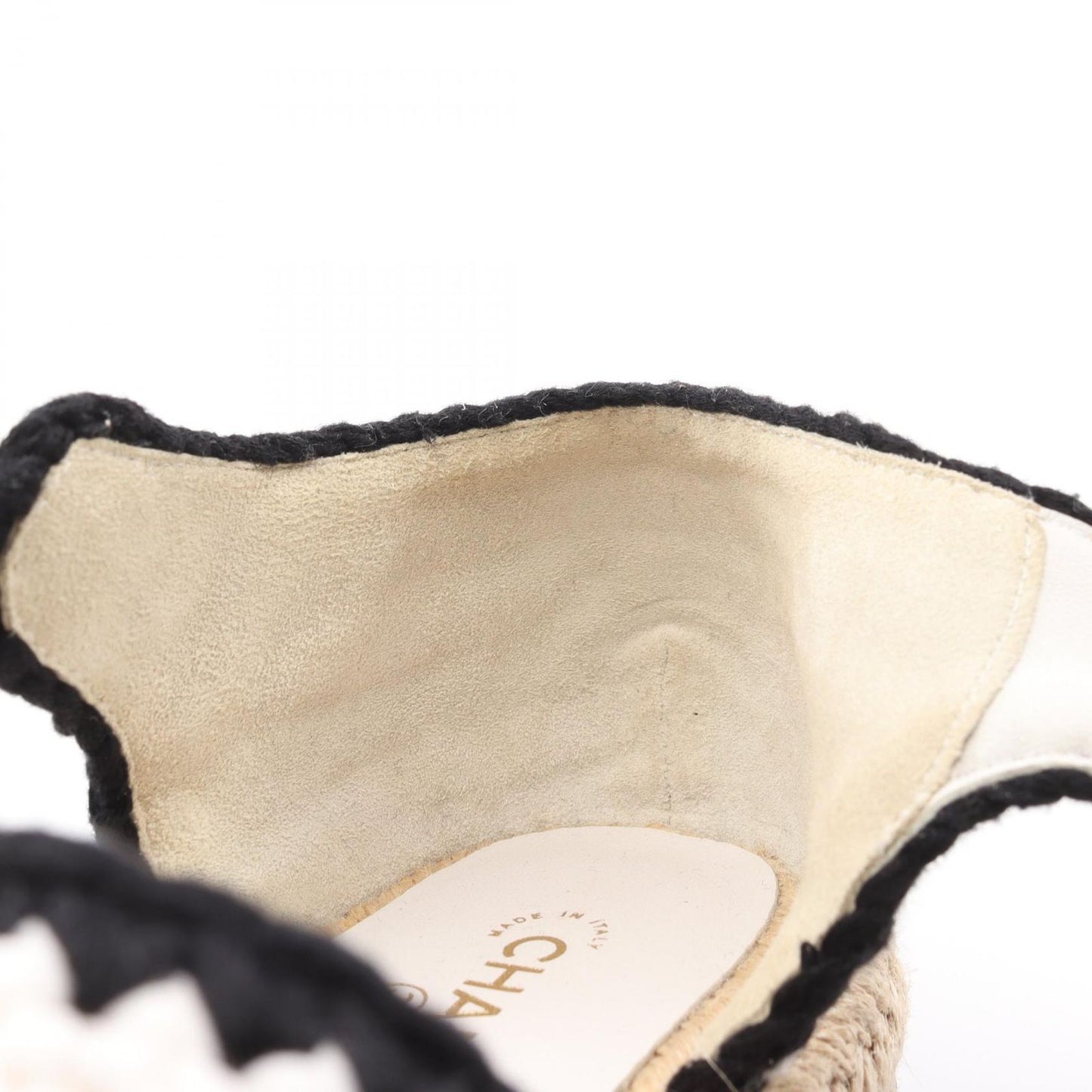 CHANEL Coco Mark Leather Sandals - Timeless Elegance in White & Black