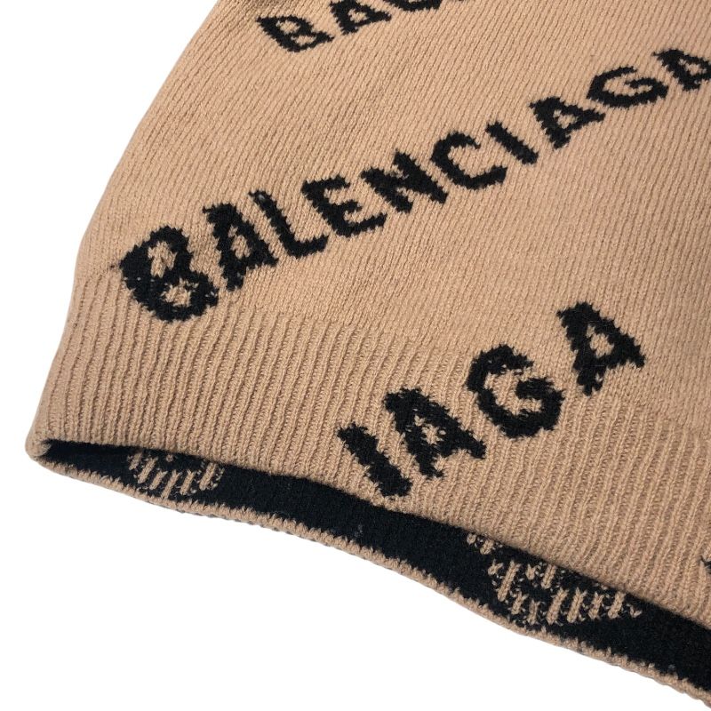 Balenciaga Logo Knit Sweater in Beige - Exclusive Men's Fashion
