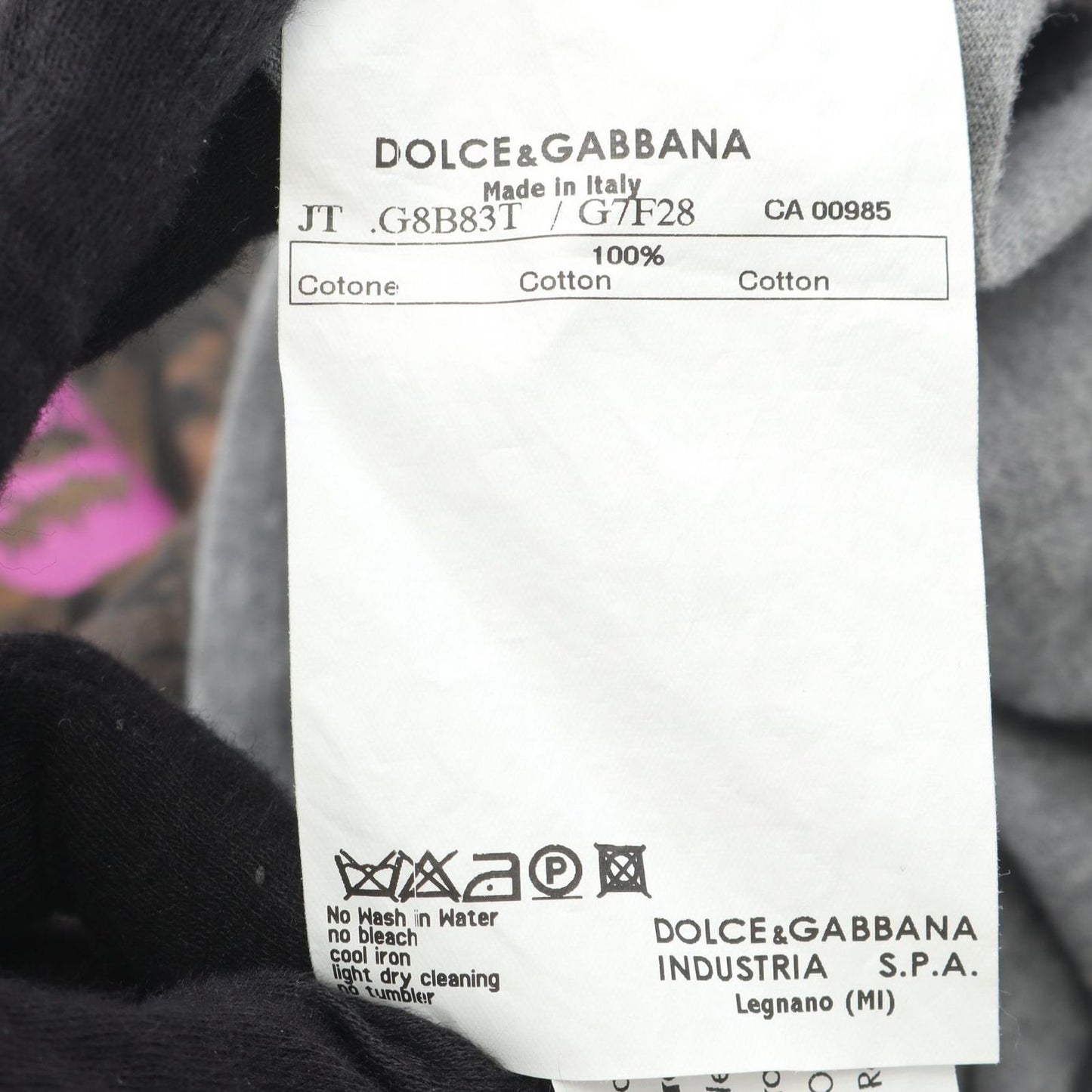 DOLCE & GABBANA Cotton T-Shirt - Timeless Elegance in Gray