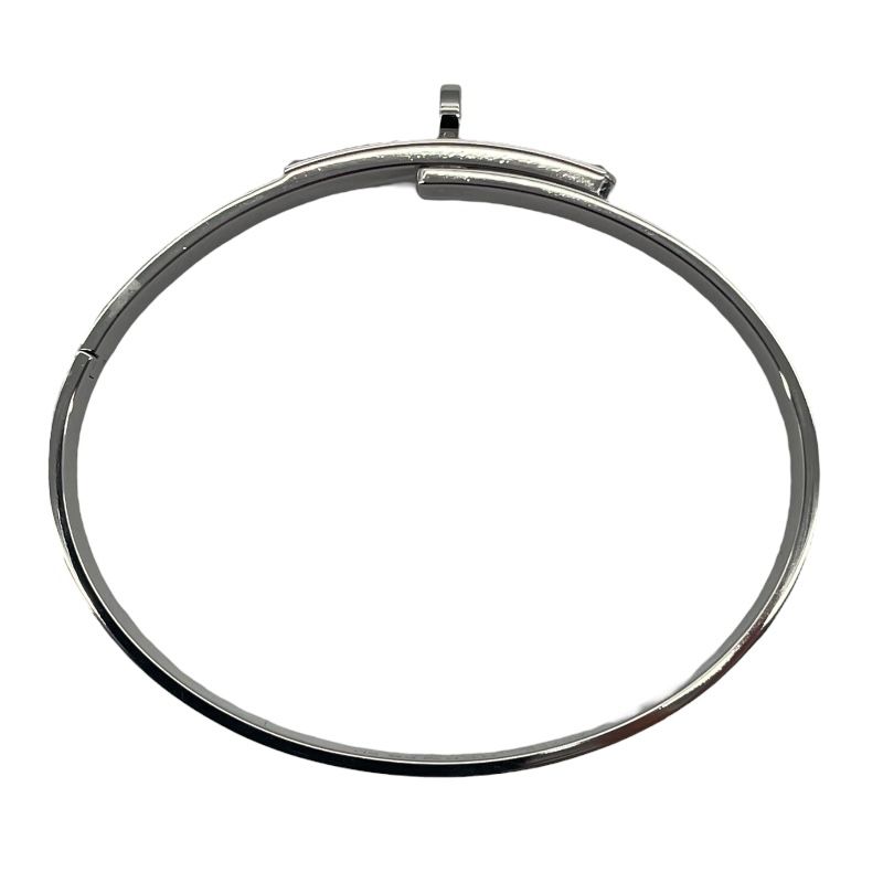 HERMES Kelly Bracelet in K18 White Gold - Exquisite Luxury