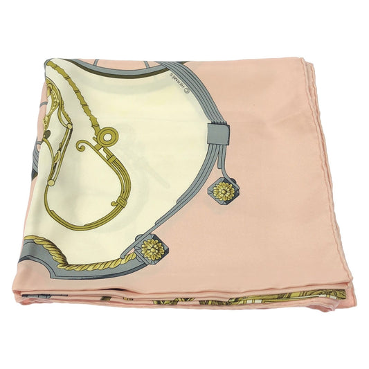 HERMES Pink Silk Scarf - Timeless Elegance