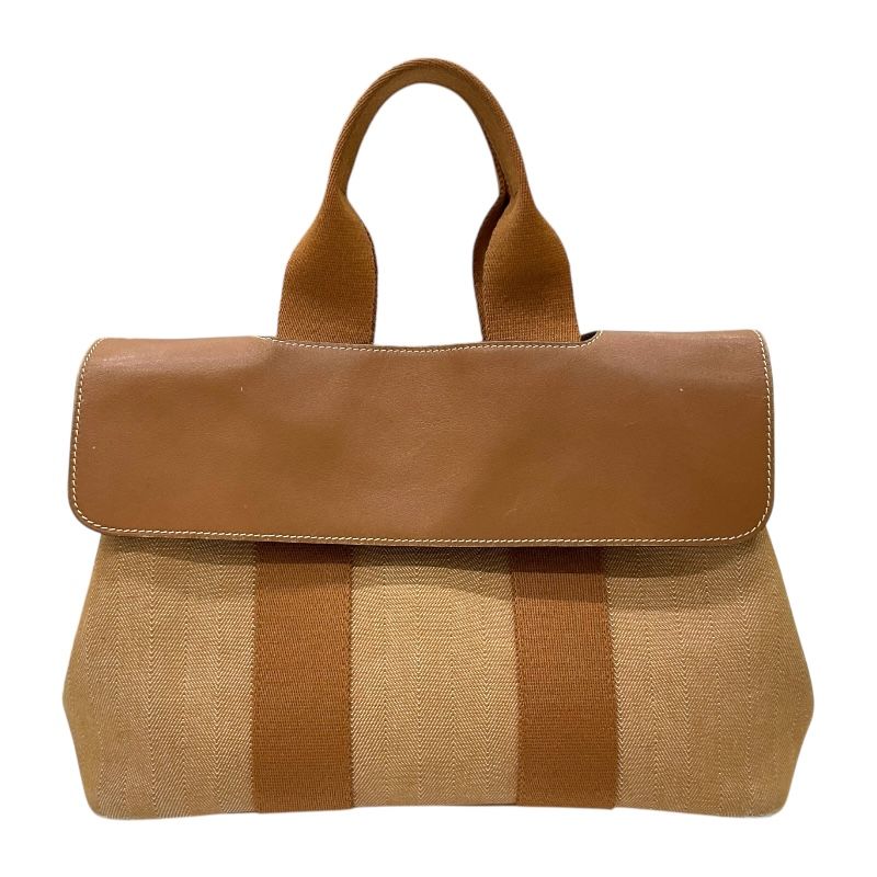 HERMES Valparaiso PM Handbag in Gold with Silver Hardware