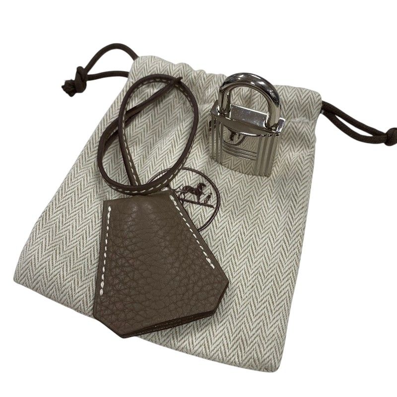 HERMES Birkin Shoulder Bag in Etoupe with Silver Hardware