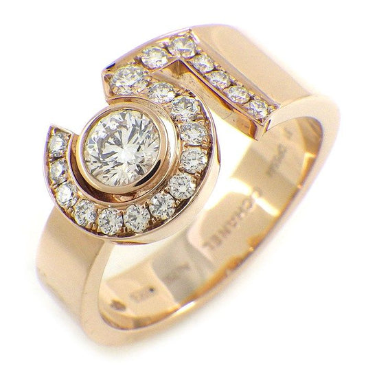 CHANEL Eternal No5 Ring with Diamonds in K18 Beige Gold