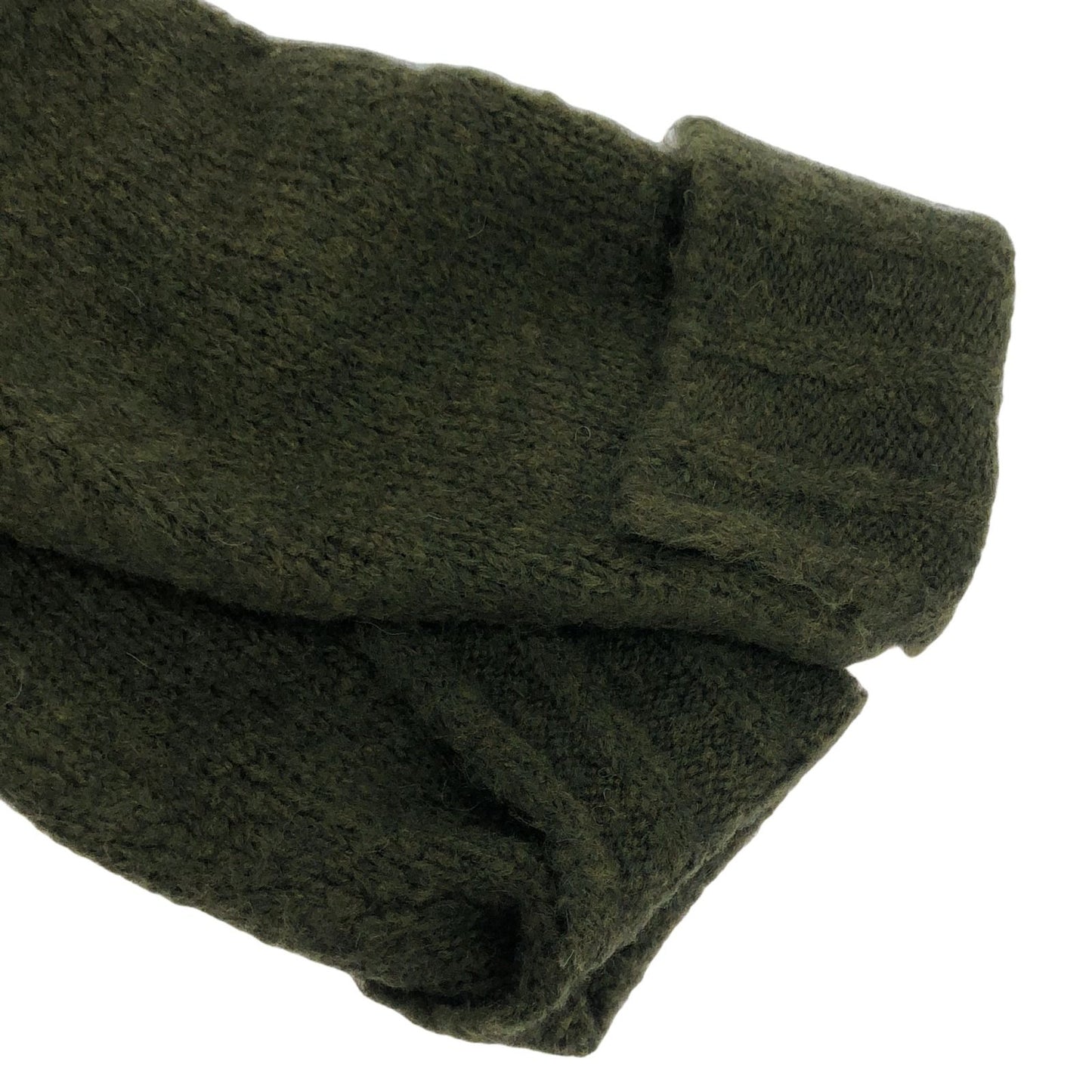 MM6 Khaki Green Knit Sweater - Timeless Elegance