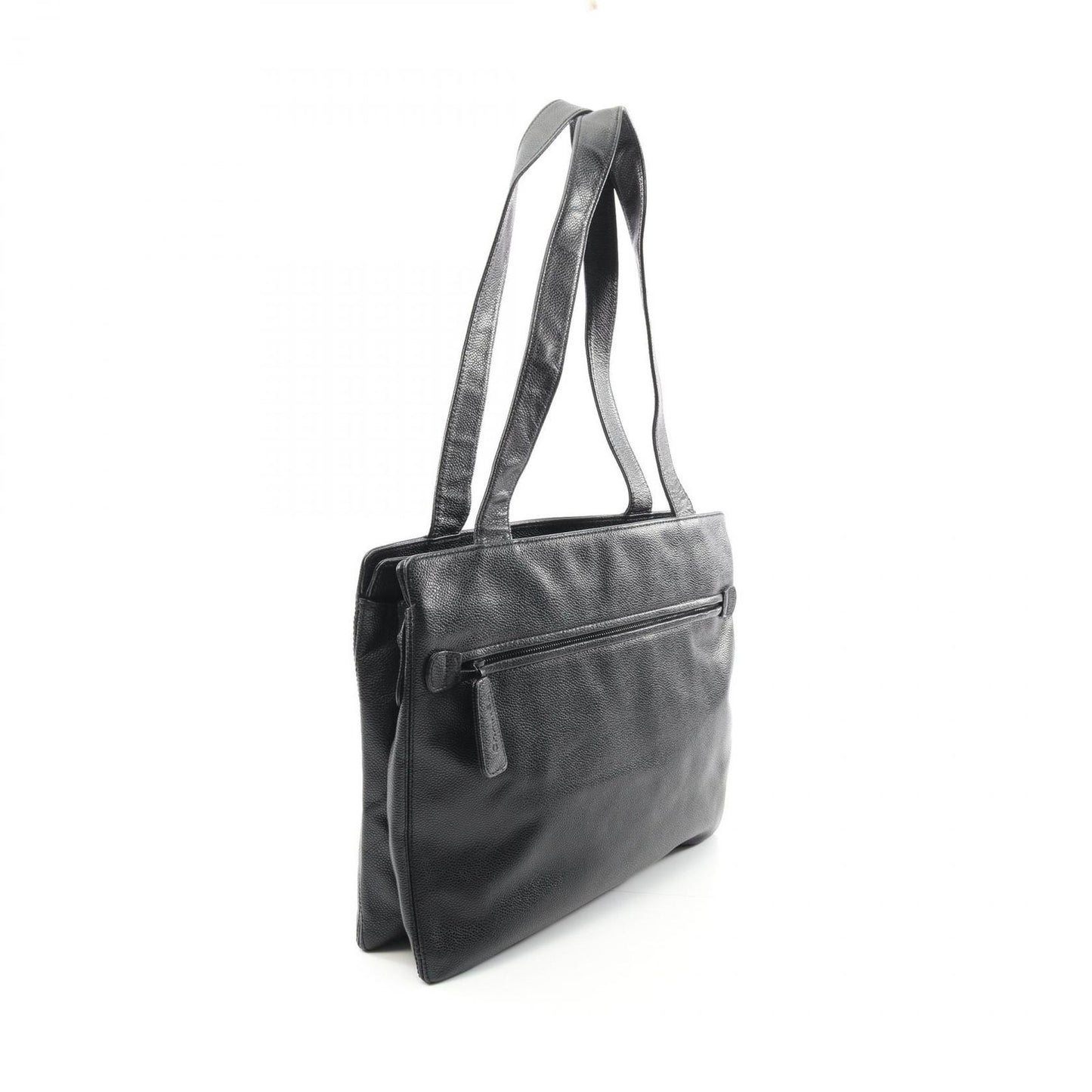 CHANEL Coco Mark Black Calfskin Tote Bag - Timeless Elegance