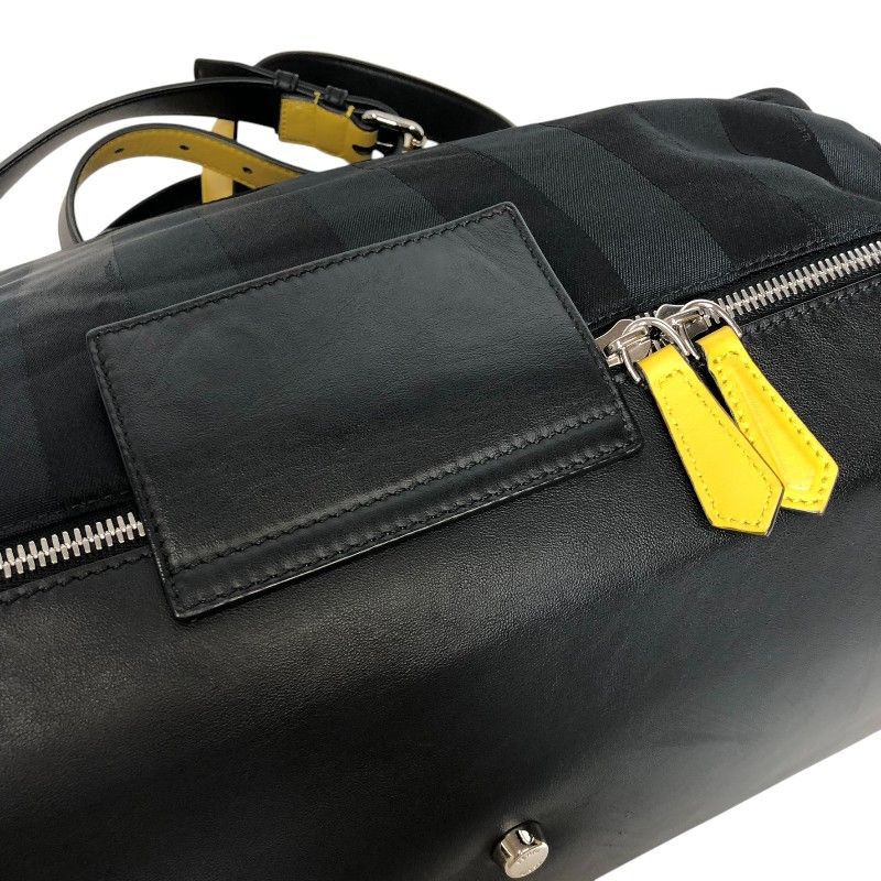 Fendi Peekaboo Iconic Medium Handbag - Black & Silver Hardware