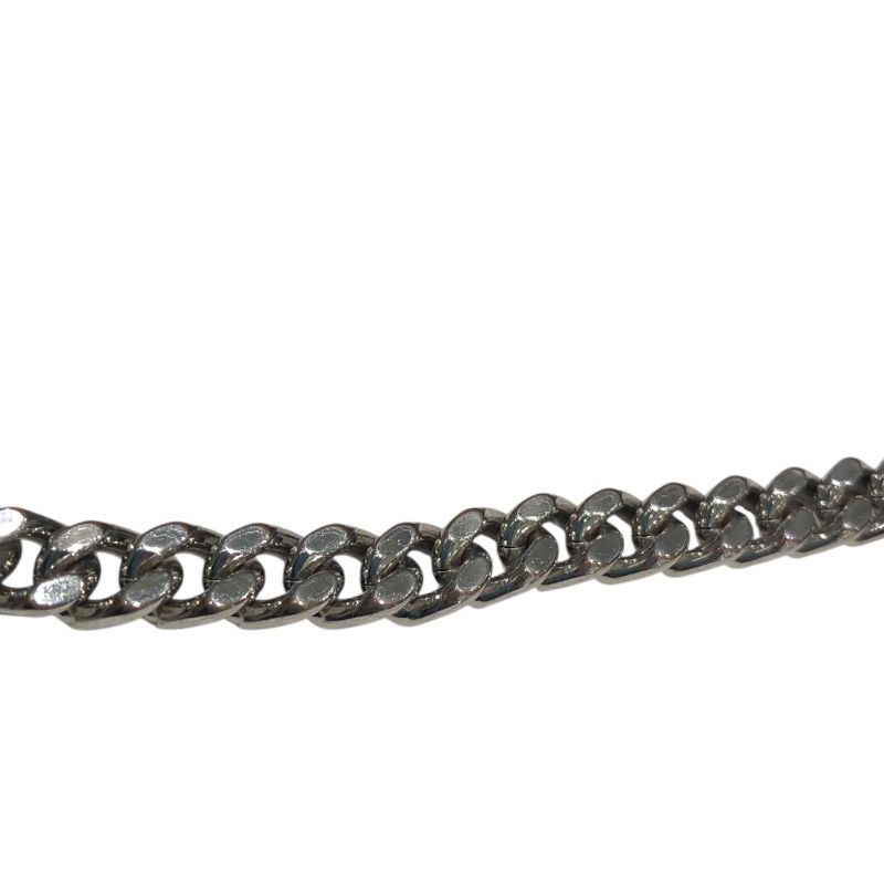 SAINT LAURENT Sunset Chain Black Croc-Embossed Leather Shoulder Bag