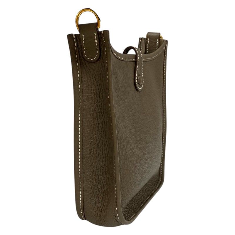 HERMES Evelyne TPM in Etoupe with Gold Hardware - Exquisite Craftsmanship