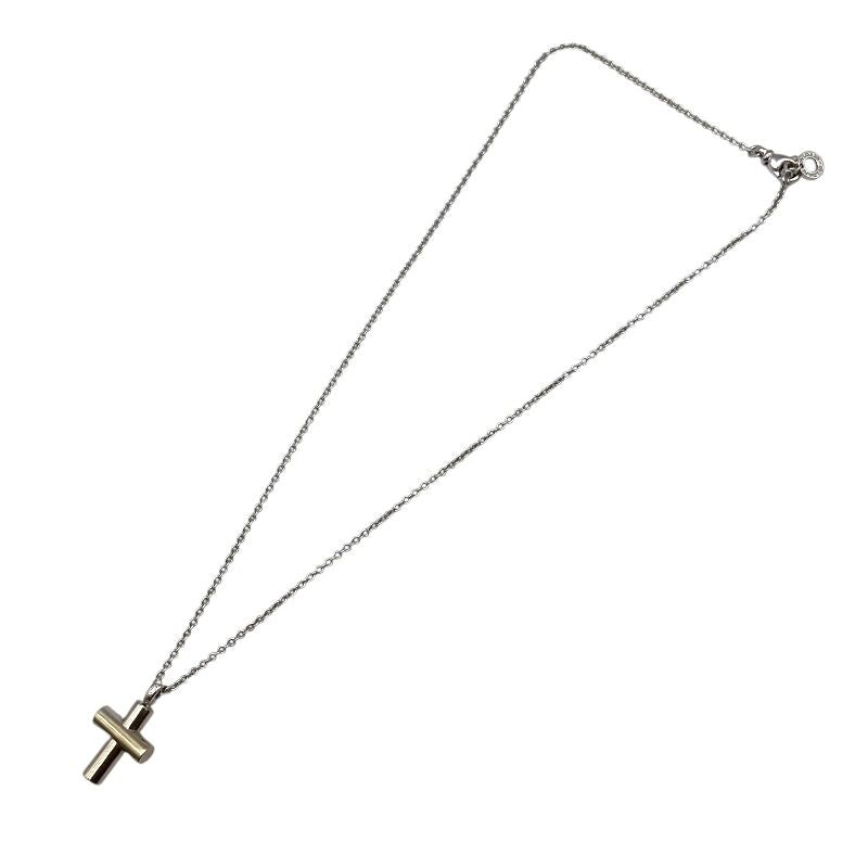 BVLGARI Latin Cross Necklace in 750WG Gold - Exquisite Craftsmanship