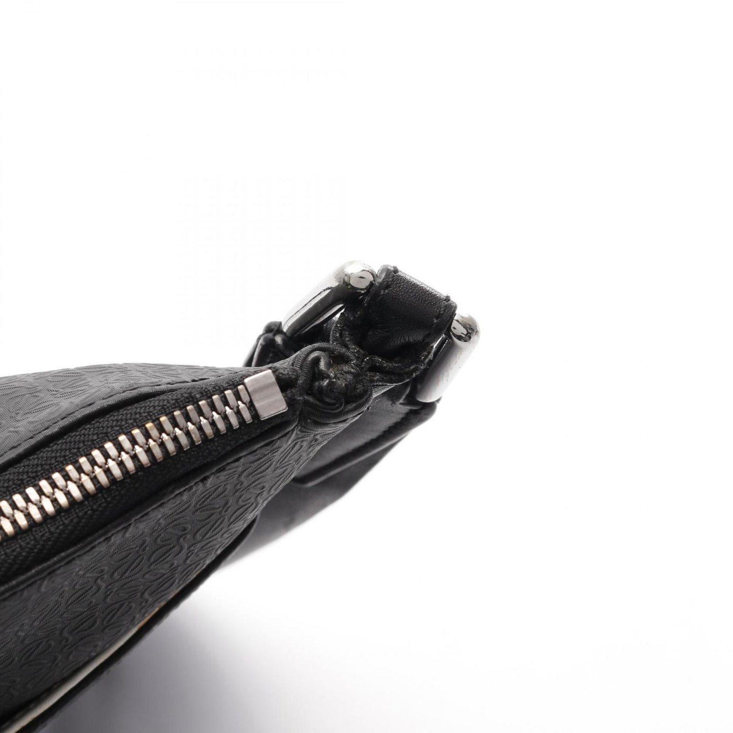 LOEWE Anagram Shoulder Bag in Black Leather - Timeless Elegance