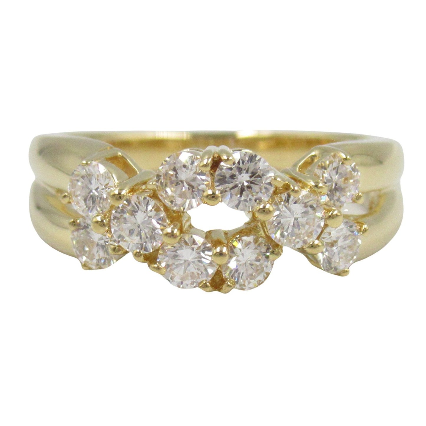 Exquisite K18 Yellow Gold Diamond Ring - 0.70ct Luxury Jewelry