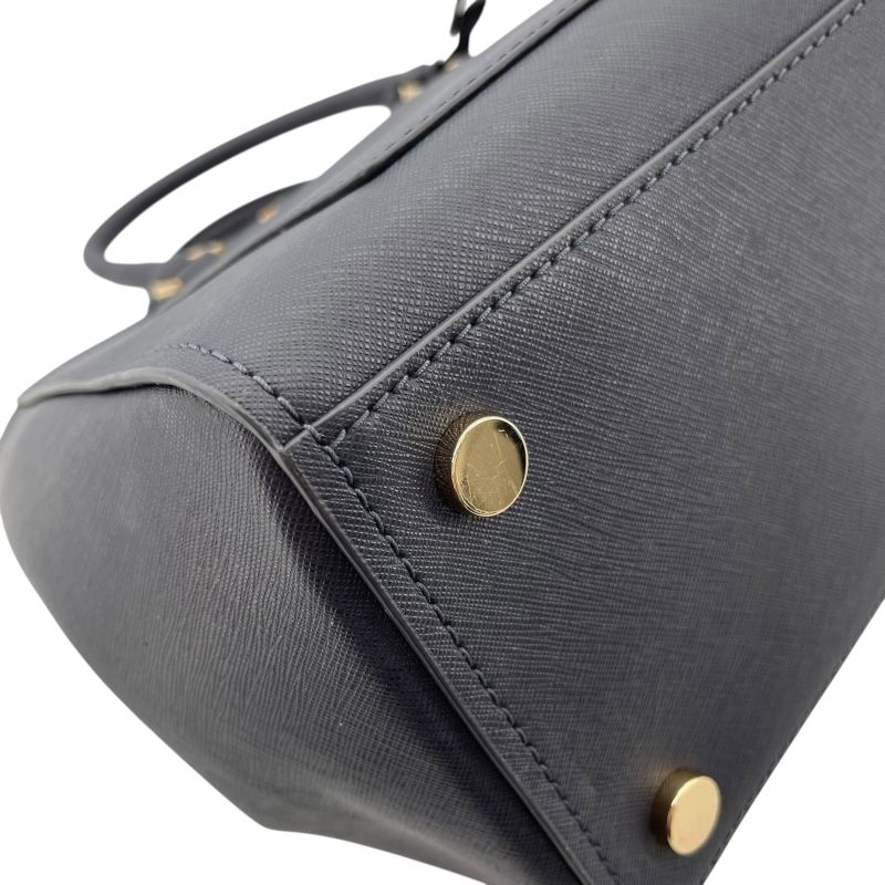 MICHAEL KORS 2-Way Navy Leather Handbag - Timeless Elegance