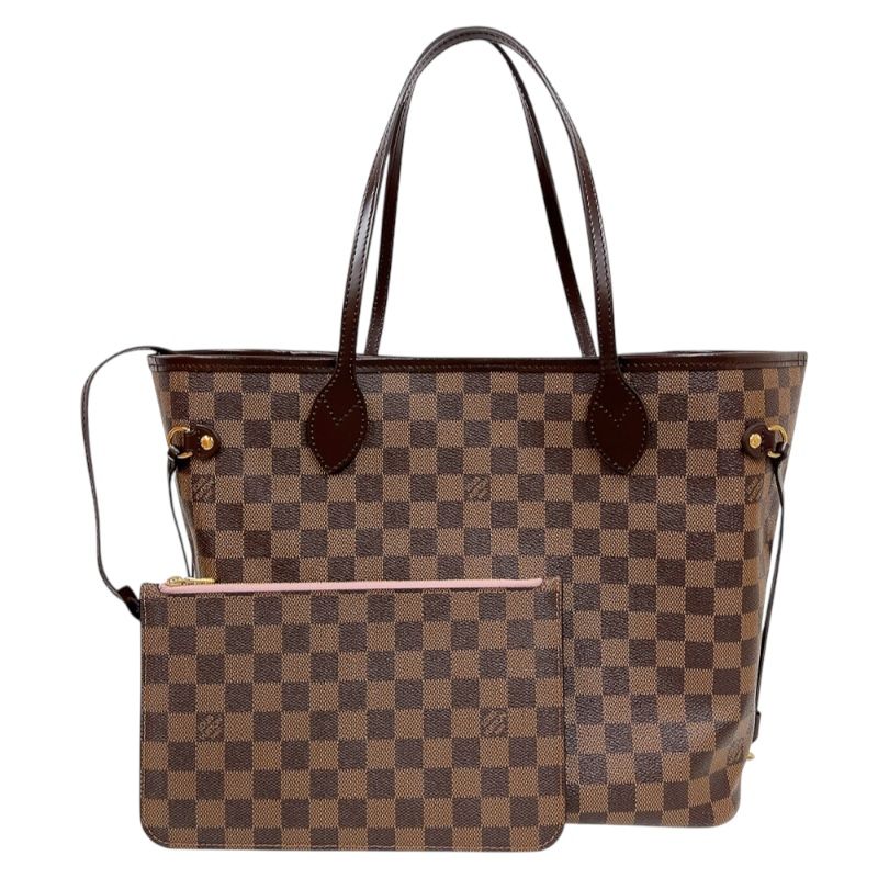 Louis Vuitton Neverfull MM in Rose Ballerine with Gold Hardware