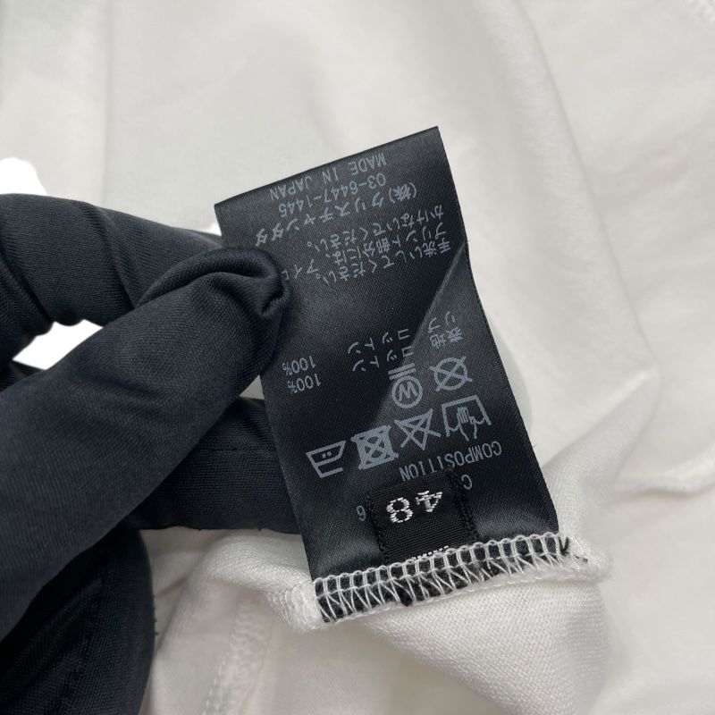 CHRISTIAN DADA White Rose Print Cotton T-Shirt for Men