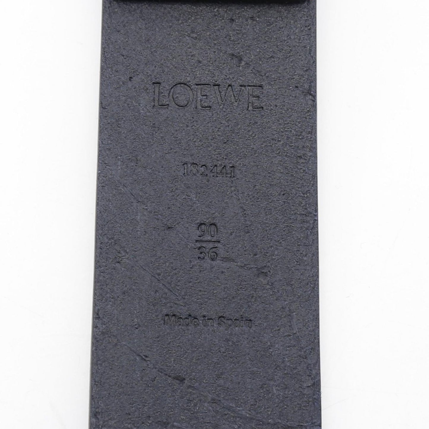 LOEWE Chunky Anagram Belt in Deep Navy Leather - New