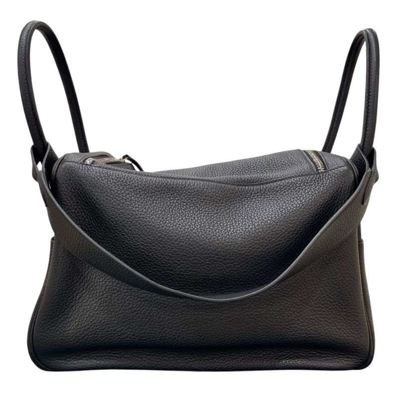 HERMES Lindy 34 Black Togo Leather Shoulder Bag - Unisex