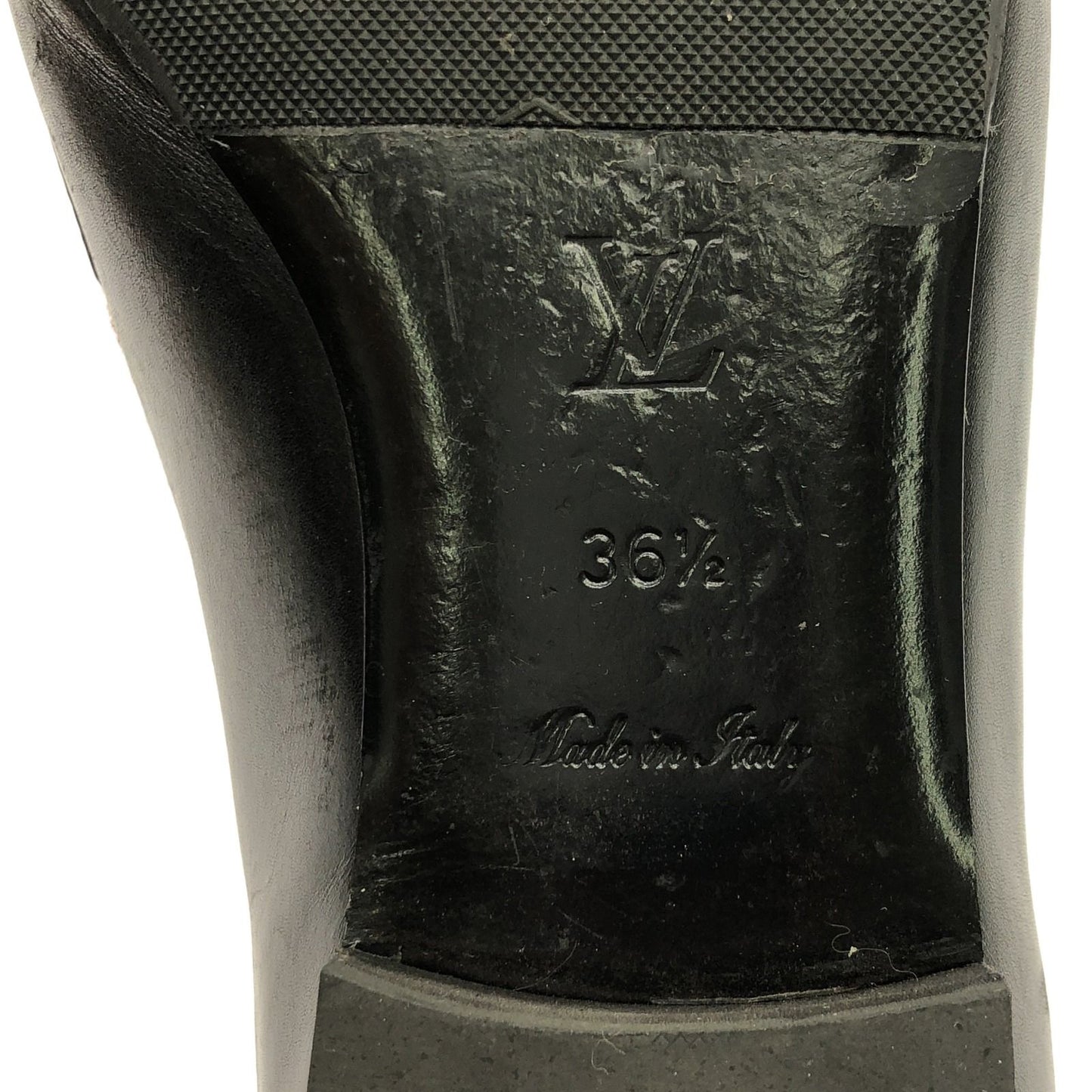 Louis Vuitton Black Leather Mules - Timeless Elegance