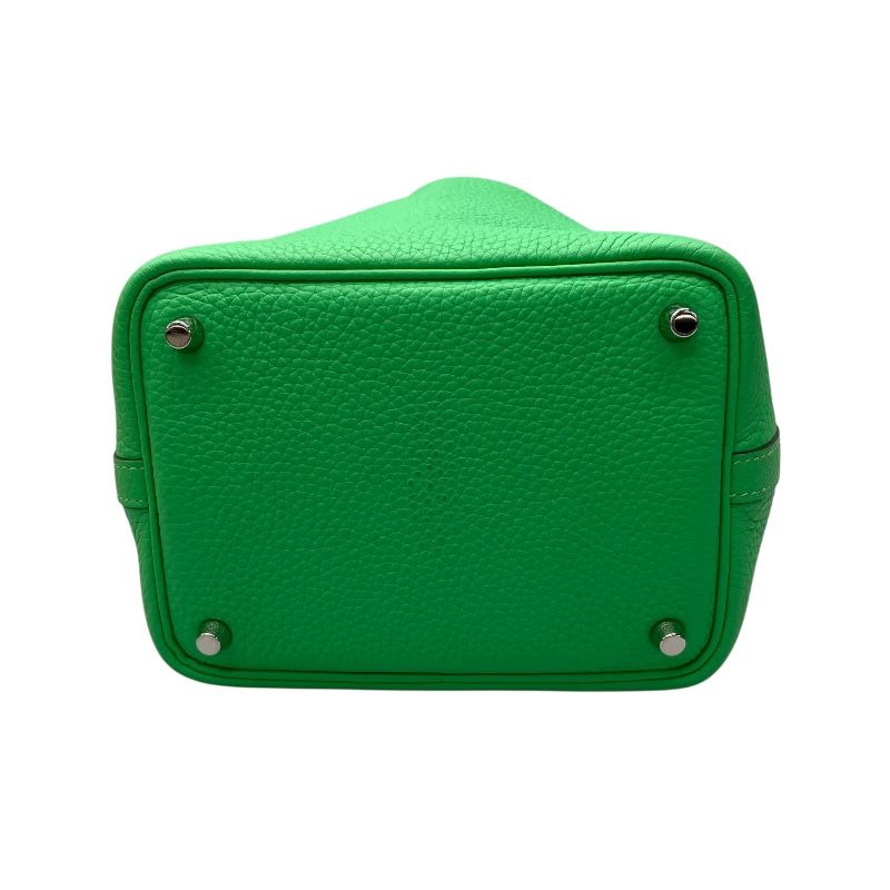 HERMES Picotin Lock PM Handbag in Veil Comic with Silver Hardware