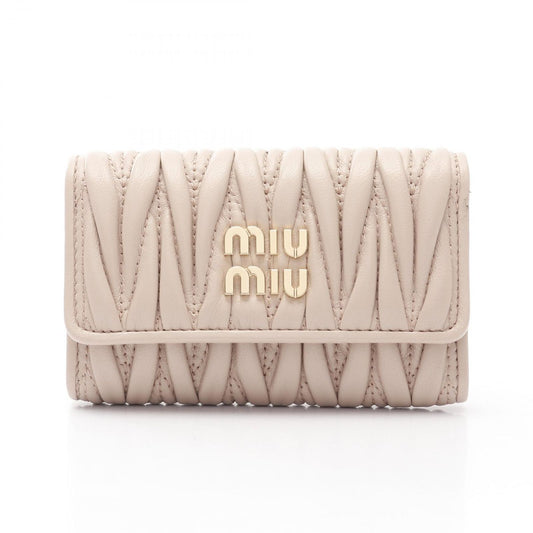 Miu Miu Matelassé Leather Key Case in Pink - Exquisite Craftsmanship