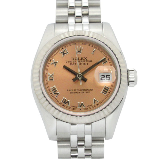 ROLEX Datejust 179174 K18WG White Gold & Stainless Steel Watch