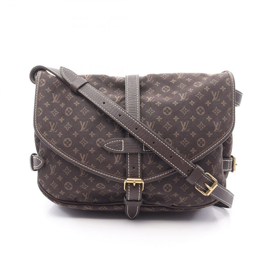 Louis Vuitton SoMure 30 Shoulder Bag in Ébène Canvas & Leather