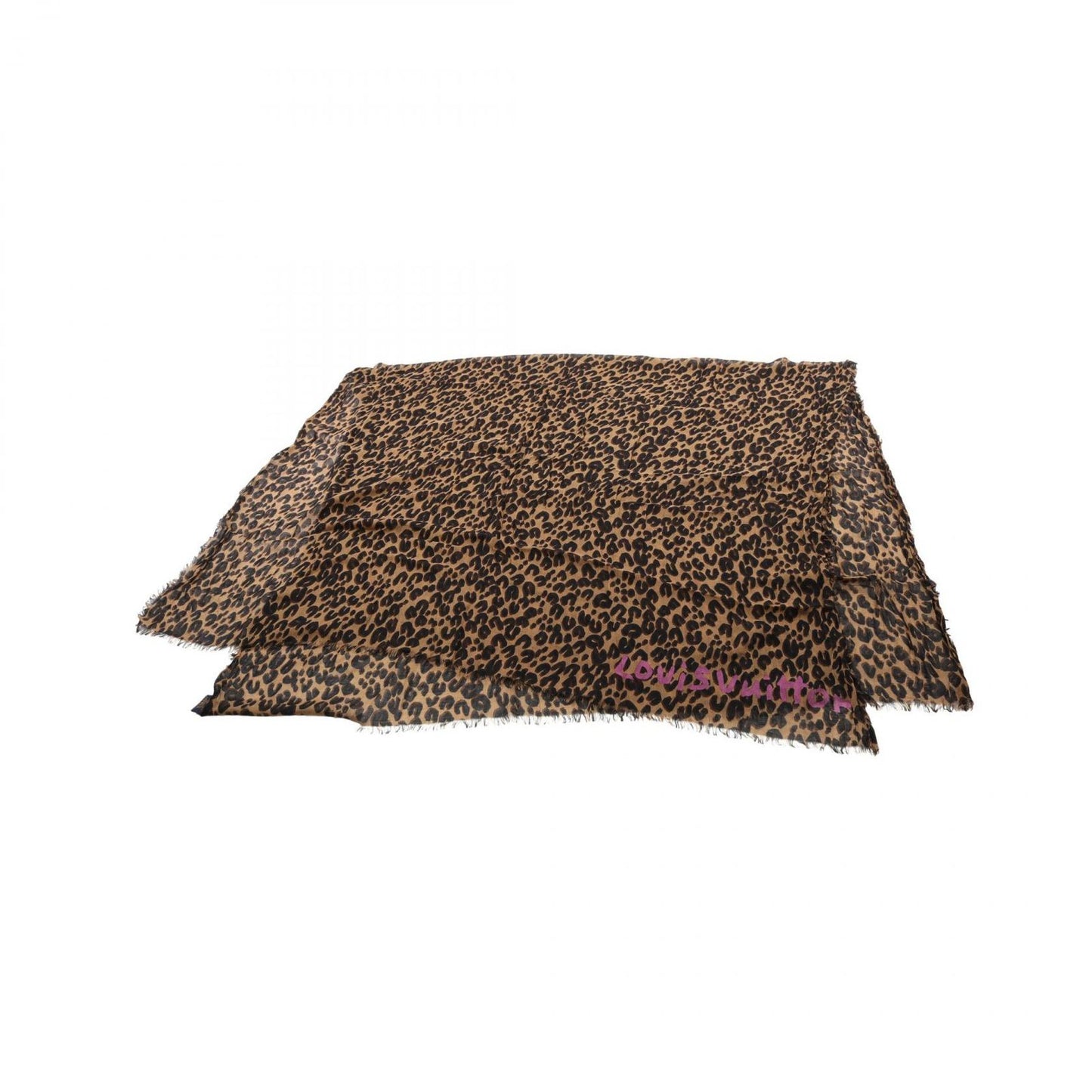 Louis Vuitton Leopard Echarpe in Silk & Cashmere - Timeless Elegance